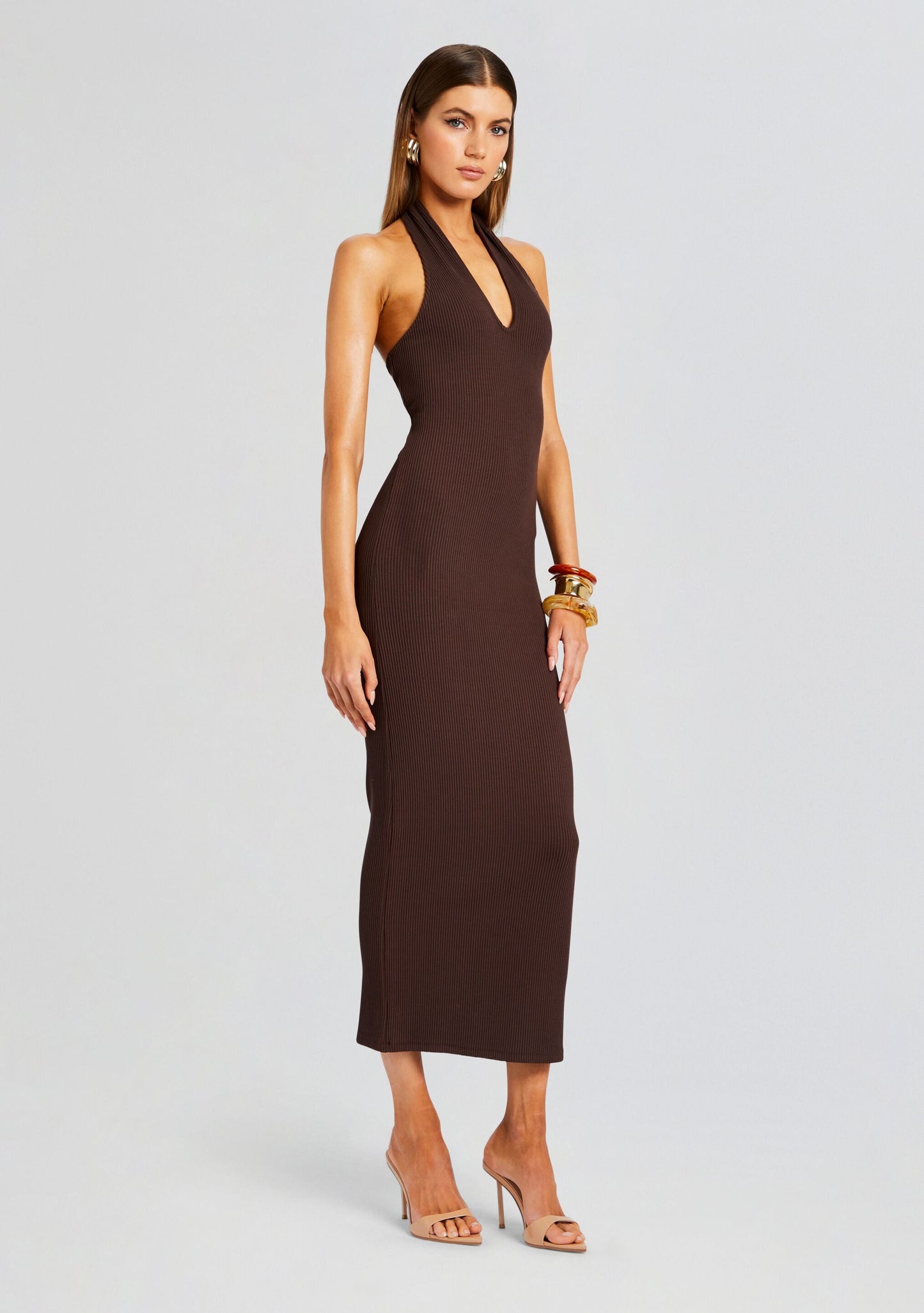 Lozza Halter Neck Maxi Dress