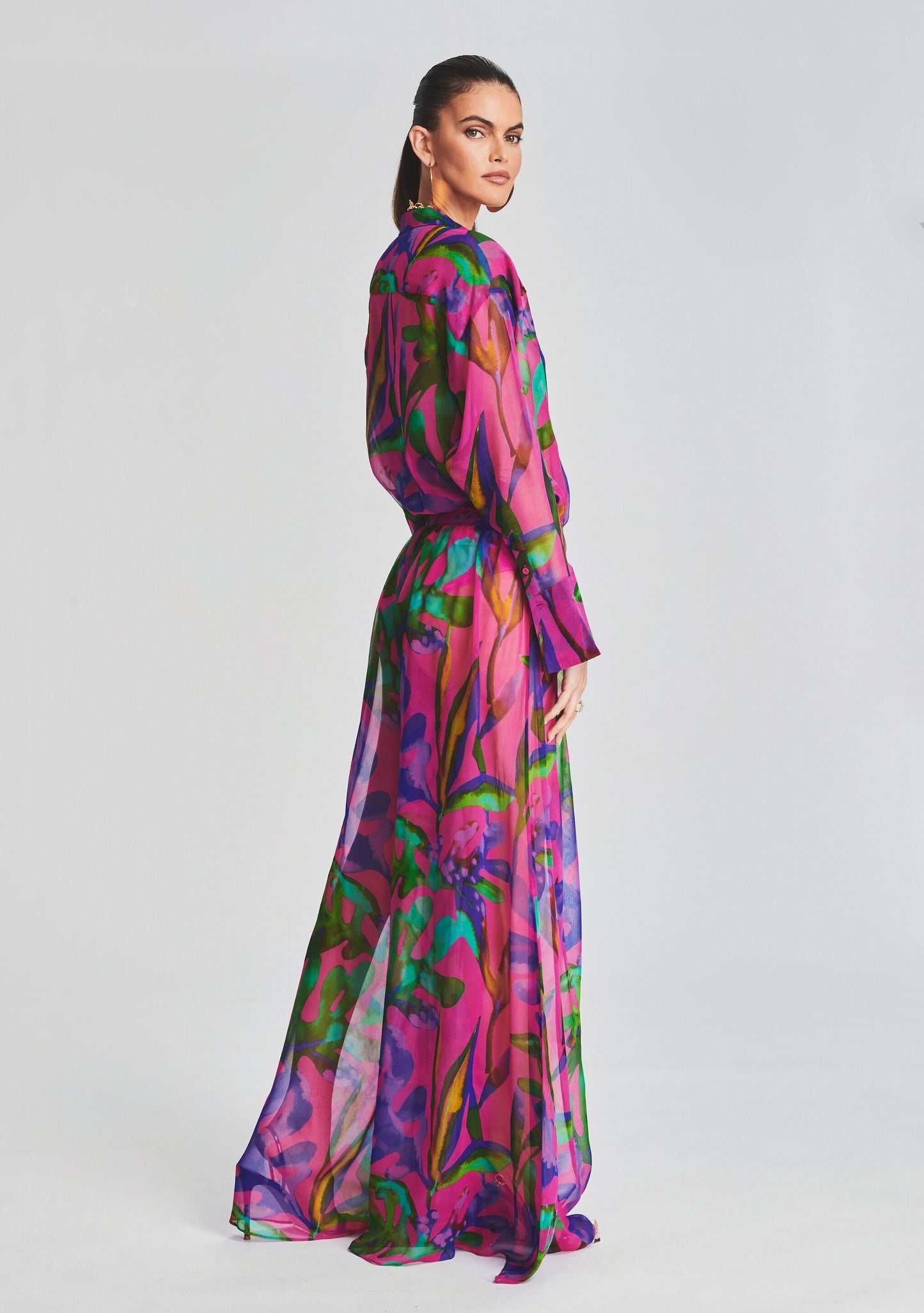 Zeca Silk Chiffon Pant
