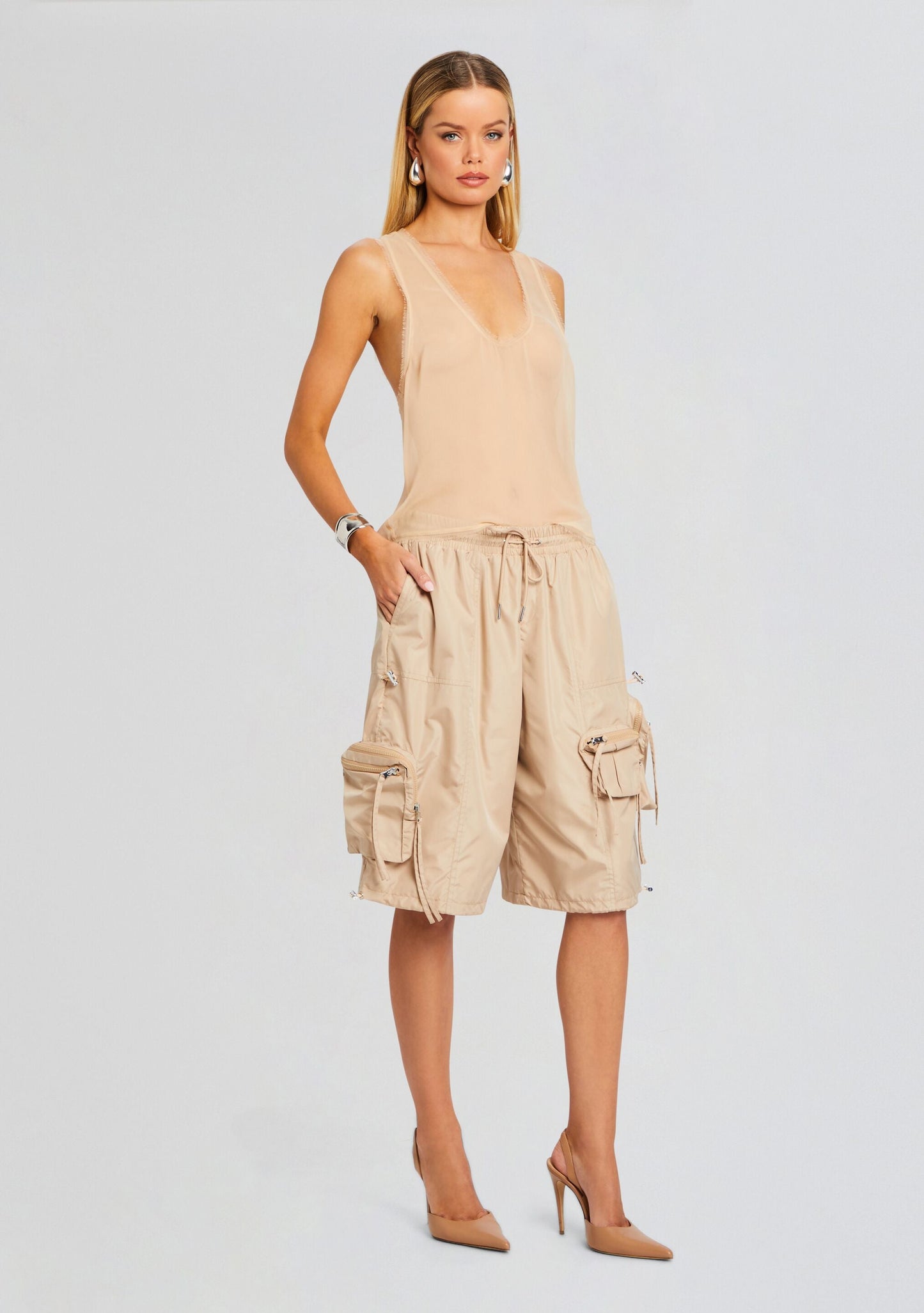 Alba Ruched Cargo Short