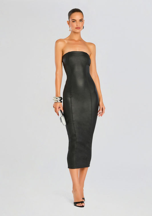 Adalaide Coated Midi Dress